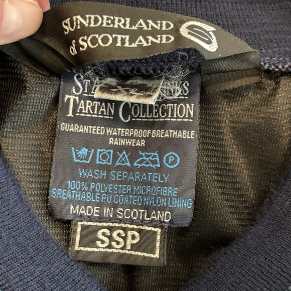 Sunderland Of Scotland St Andrews Links Tartan Green Waterproof Rainwear Mens XL - Picture 4 of 7